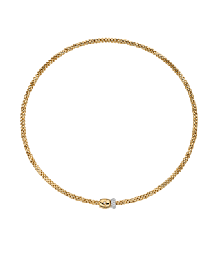 Prima Flex'it Collier met ornament sluiting en pavé diamant 