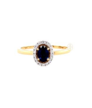 14K Saffier Entourage Ring 14K Saffier Entourage Ring
