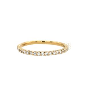 18K Alliance Ring Halfrond met 0.21ct 18K Alliance Ring Halfrond met 0.21ct
