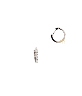 14K Briljant Oorringen ⌀12,5