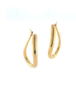 18K Ovale Oorringen