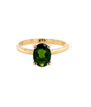 18K Ring met Groene Chroomdiopsiet 18K Ring met Groene Chroomdiopsiet
