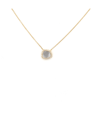 18K Collier met Parelmoer en Briljant