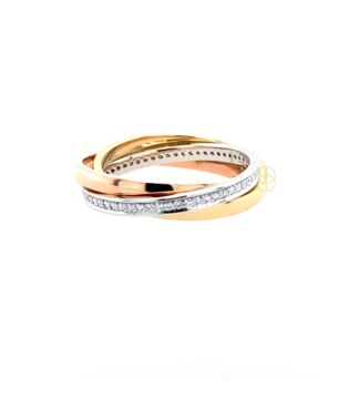14K Briljant Tricolore Ring 14K Briljant Tricolore Ring