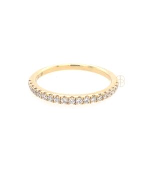 18K Alliance Ring Halfrond met 0.22ct 18K Alliance Ring Halfrond met 0.22ct