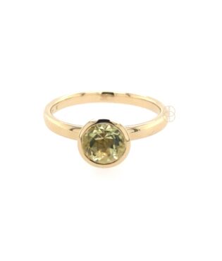 14K Ring met Lemonquartz