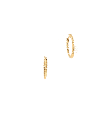 14K Getorste Oorringen ⌀17