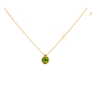 14K Peridot Collier