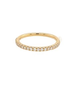18K Alliance Ring Halfrond met 0.21ct 18K Alliance Ring Halfrond met 0.21ct