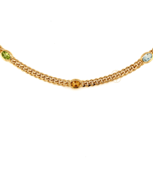 14K Armband met kleurstenen