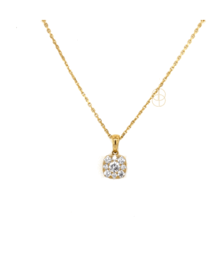 18K Halo Hanger