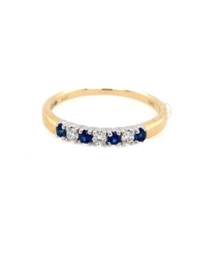 14K Alliance Ring Saffier Briljant 14K Alliance Ring Saffier Briljant