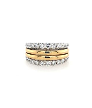 14K bicolor Briljant Ring 14K bicolor Briljant Ring
