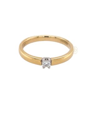 18K Alliance Ring 1x0.10ct