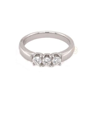 18K Alliance Ring 3x0.15ct