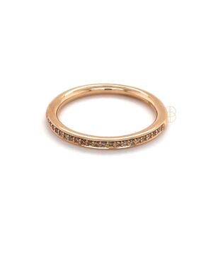 Stax Ring met Champagne Diamant