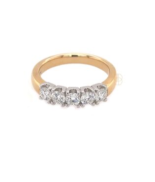 18K Alliance Ring 5x0.15ct