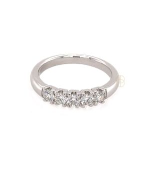 18K Alliance Ring 5x0.10ct