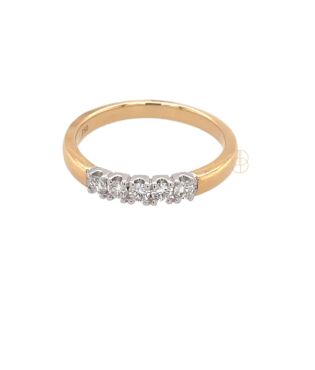 18K Alliance Ring 5x0.05ct