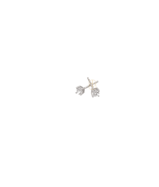 14K Solitair Oorknoppen 0.15ct