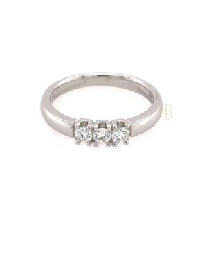 18K Alliance Ring 3x0.10ct