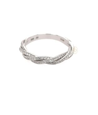 14K Briljant Getorste Ring 