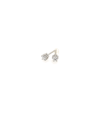 14K Solitair Oorknoppen 0.15ct