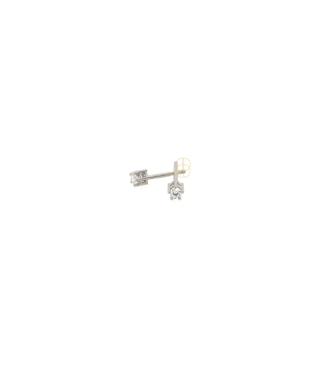 14K Solitair Oorknoppen 0.07ct