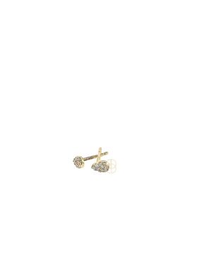 14K Pavé Druppel Oorknoppen 14K Pavé Druppel Oorknoppen