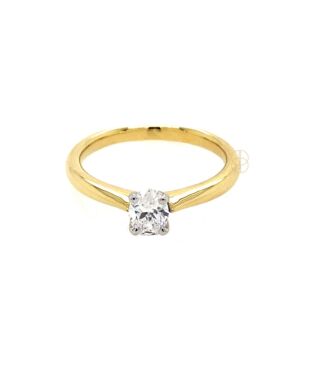 18K Ovale SolitairRing 0.50ct