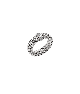 Vendôme flex'it witgouden ring met briljant Vendôme flex'it witgouden ring met briljant