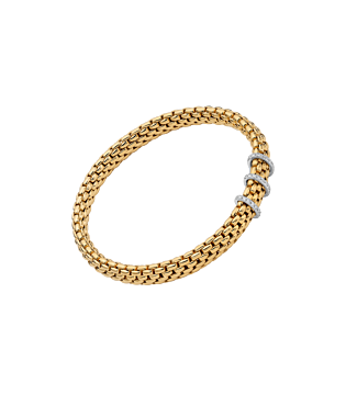 Vendôme flex'it geelgouden armband met briljant Vendôme flex'it geelgouden armband met briljant