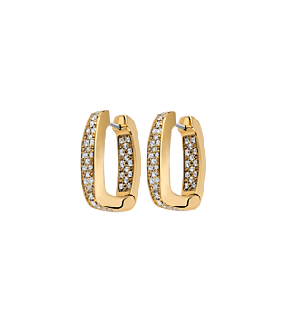 Eka Oorringen met pavé diamant Eka Oorringen met pavé diamant