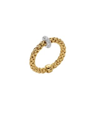 Prima Flex'it ring geelgoud pavé