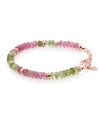Edelsteen Armband Roségoud met Toermalijn Edelsteen Armband Roségoud met Toermalijn