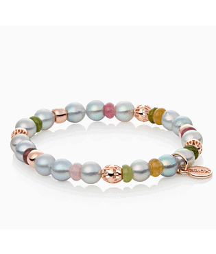 18K Reflex Armband met Akoyaparels en een mix van Toermalijn 18K Reflex Armband met Akoyaparels en een mix van Toermalijn