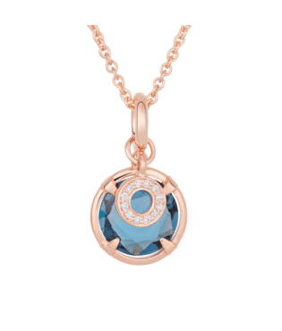 Mira Mira Hanger met London Blue Topaas en mini Joy Donut 
