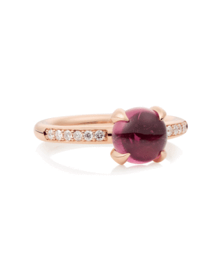 Catch Ring Roségoud met Roze Toermalijn Catch Ring Roségoud met Roze Toermalijn