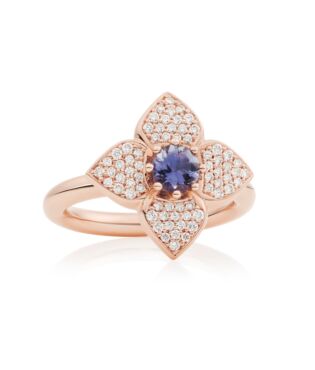 Poppy Ring Roségoud met Ioliet