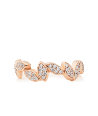 Poppy Ring Roségoud met Witte Diamant