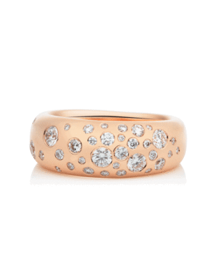 Stax Ring Roségoud met Witte Diamant Stax Ring Roségoud met Witte Diamant