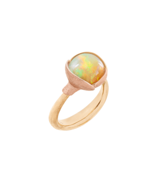 Lotus Ring met Opaal