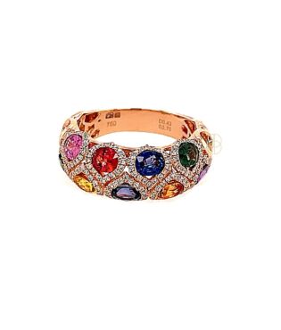 18K Rainbow Ring