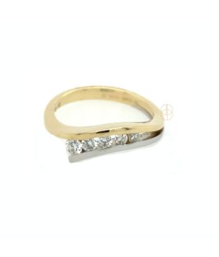 14K Bicolor Briljant Ring