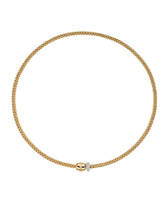 Prima Flex'it Collier met ornament sluiting en pavé diamant 