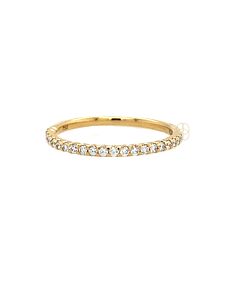 18K Alliance Ring Halfrond met 0.21ct