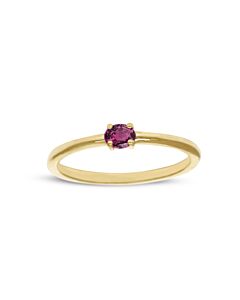 14K Ring met Roze Toermalijn