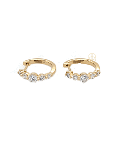 14K Briljant Ooringen