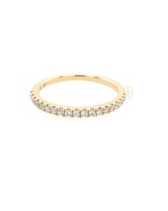 18K Alliance Ring Halfrond met 0.22ct