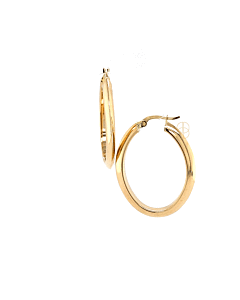 14K Ovale Oorringen